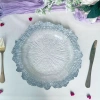Glass table pad plate, table decoration tableware, glass plate, Glass charger plate Tableware Specification image